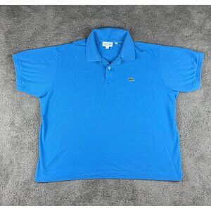 Lacoste Classic Fit Polo Shirt Mens US 3XL Blue Short Sleeve Crocodile Logo